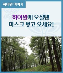 하이원에 오실땐 마스크 벗고 오세요! 이미지